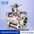 Bsp End with Mounting Pad 3PC Ball Valve